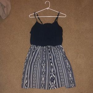 Navy blue Aztec dress